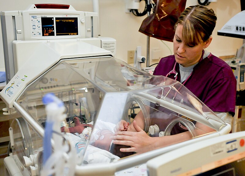 File:Flickr - Official U.S. Navy Imagery - A nurse examines a newborn baby..jpg