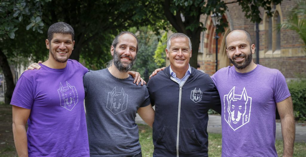From left to right: Assaf Hefetz, founder and CTO, Guy Podjarny, founder and President, Peter McKay, CEO, and Danny Grander, founder and security lead. Courtesy